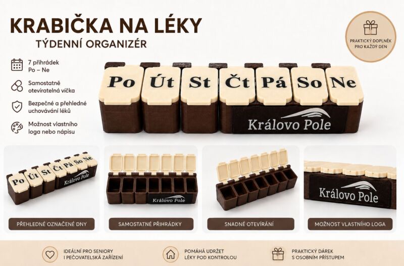 Týdenní krabička na léky 